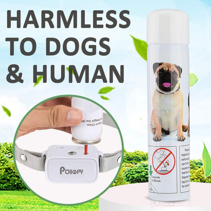 Collier de Dressage pour Chien Citronnelle avec Télécommande, 3 Modes- Pulvérisation/Vibrations/Bip, Rechargeable Collier Anti Aboiements sans Choc Electrique Portée 305m Pulvérisation pour Chien