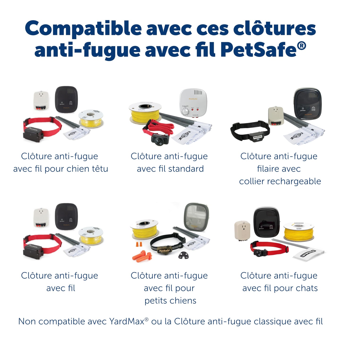 PetSafe - Collier Récepteur pour Clôture Souterraine pour Chiens Têtus Étanche & À Piles, Collier Entraînement Invisible Réglable - pour Chiens De Plus De 6 Mois Pesant 3,6 Kg Et Plus