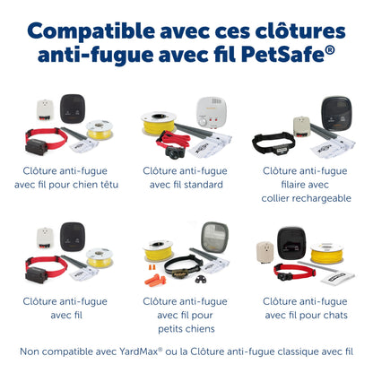 PetSafe - Collier Récepteur pour Clôture Souterraine pour Chiens Têtus Étanche & À Piles, Collier Entraînement Invisible Réglable - pour Chiens De Plus De 6 Mois Pesant 3,6 Kg Et Plus